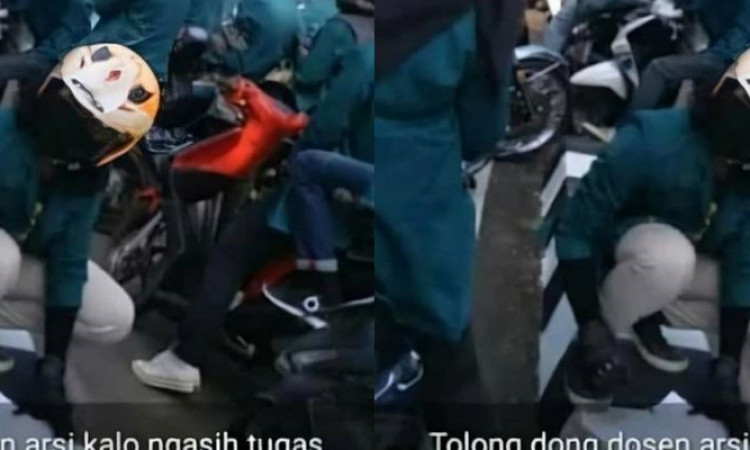 Viral Mahasiswa Kerjakan Tugas di Tengah Demo, Warganet: Salut!