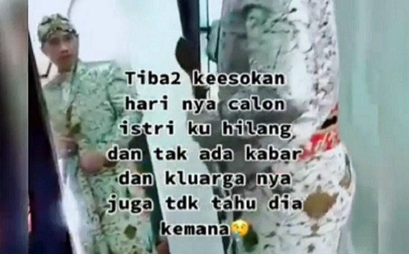 Viral Seorang Pria Gagal Nikah, Calon Istri Malah Kabur dengan Mantannya