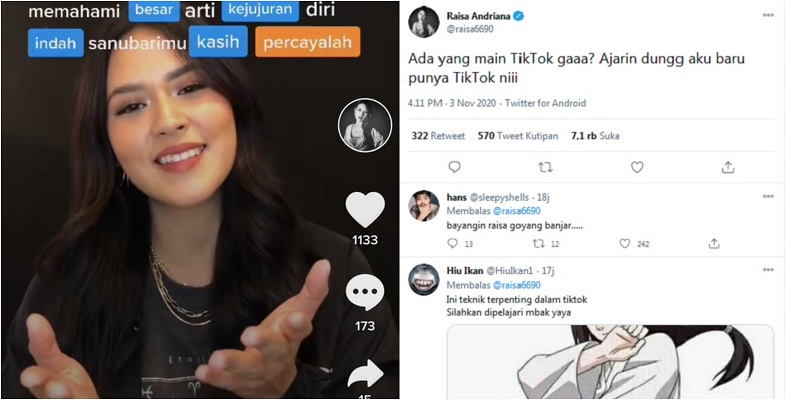 Intip Gaya Raisa Main TikTok, Netizen: Mau Diajarin WOAAAH Enggak?