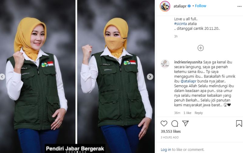 Ultah saat Suami Dipanggil Polisi, Istri Ridwan Kamil Banjir Doa dari Netizen