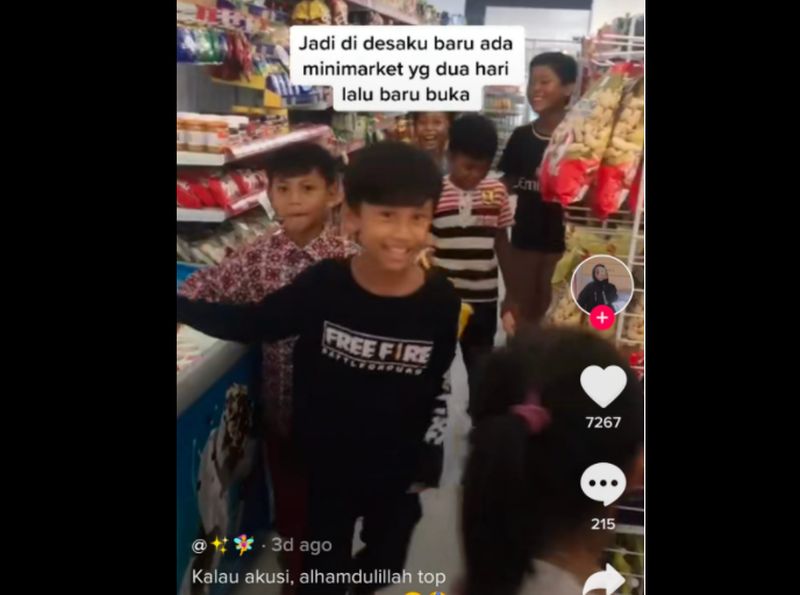 Viral Minimarket Baru Buka Diserbu Bocah, Bukan Belanja Malah Menumpang Ngadem