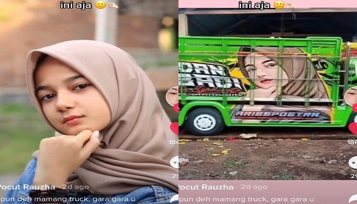 Kisah Gadis Cantik Asal Aceh yang Viral Fotonya Jadi Lukisan di Truk dan Angkot, Terkenal Malah Bikin Susah