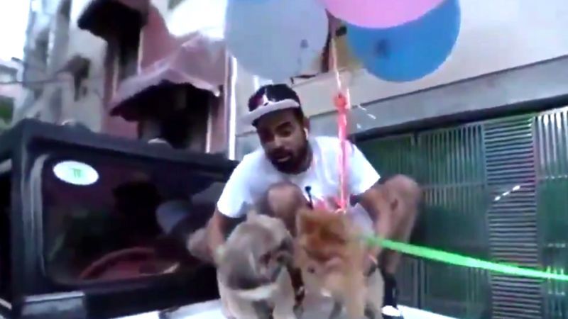 Video Viral Bikin YouTuber Ditahan Polisi: Terbangkan Anjing dengan Balon