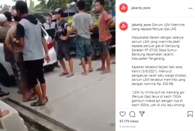 Viral! Oknum LSM "Palak" Penjual Elpiji, Dikasih Rp150 Ribu Menolak