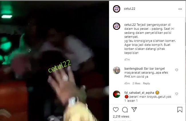 Viral Video Pria Dikeroyok dalam Bus hingga Babak Belur