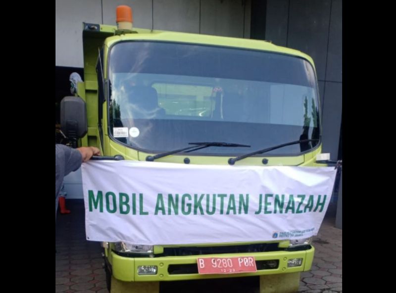 Viral Foto Truk Angkut Jenazah, Ini Kata Pemprov DKI