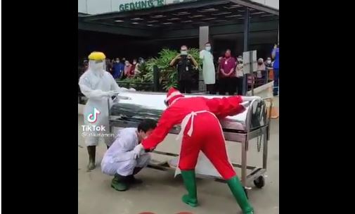 Viral Video Nakes yang Tengah Hamil Meninggal karena Covid-19, Lautan Tangis Mengiringi