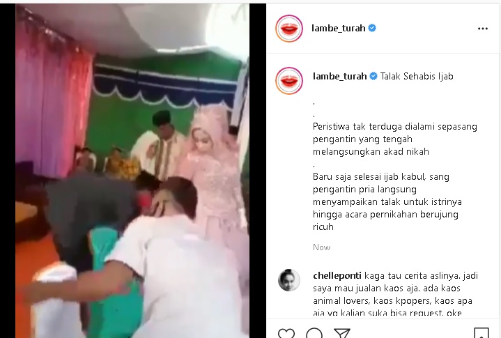 Viral! Pria Ini Talak Istri Setelah Ijab Kabul, Pihak Keluarga Baku Hantam