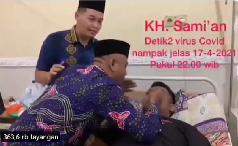 Viral Samian Hirup Napas Pasien Covid-19, Netizen: Cari Penyakit