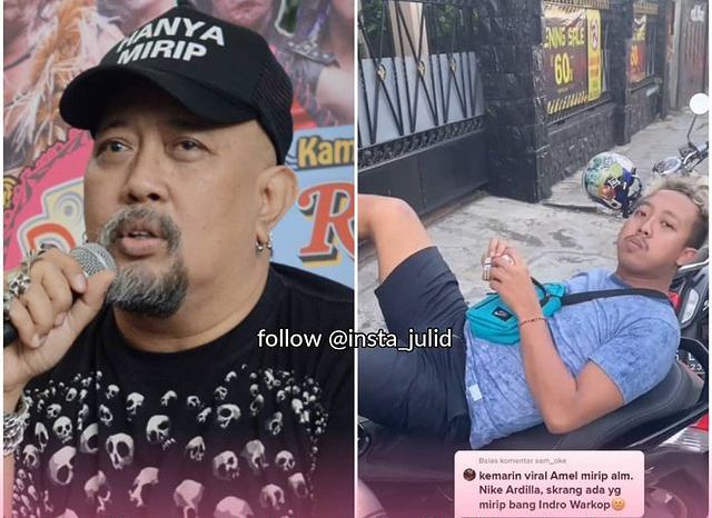 Heboh Pria Mirip Indro Warkop, Netizen: Kayak Pinang Dibelah Kapak