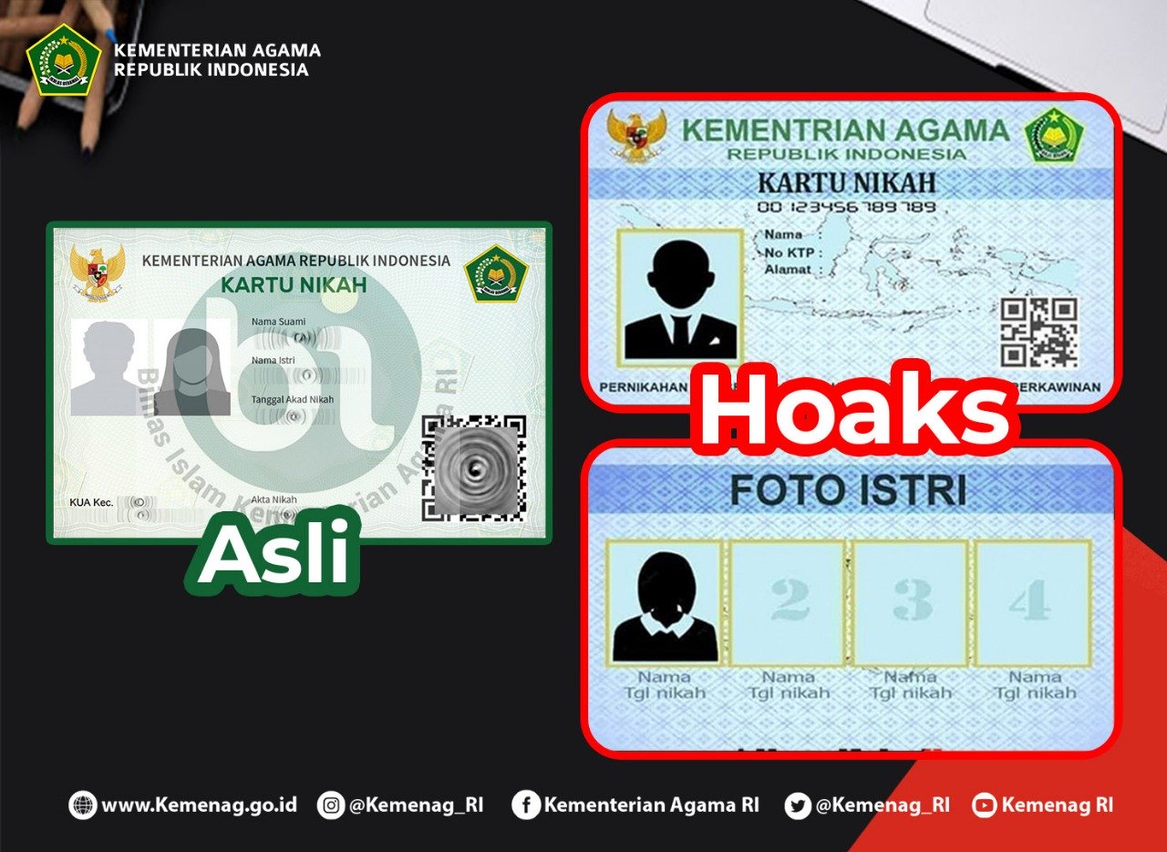 Heboh Hoaks Kartu Nikah Digital Tampilkan Foto 4 Istri, Begini Tampilan Aslinya