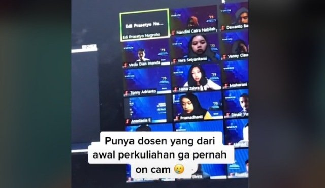 Viral Dosen Tidak Pernah Nyalakan Kamera Selama Mengajar, Alasannya Bikin Terharu