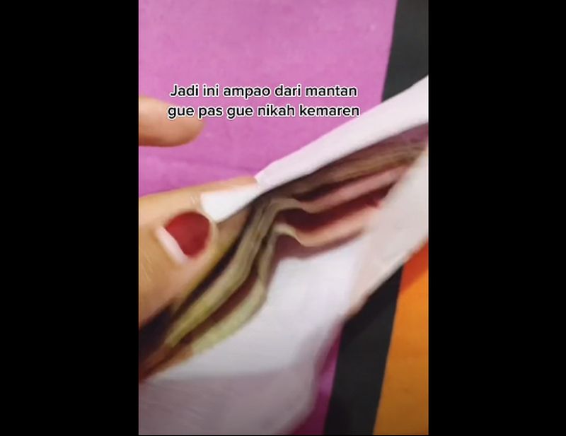 Viral! Menikah dengan Pria Lain, Wanita Ini Dapat Amplop Kondangan Tebal dari Mantan