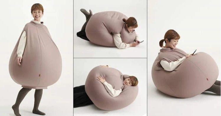 Viral Beanbag Bantal yang Dipasang di Badan, Cocok Buat Kaum Rebahan!