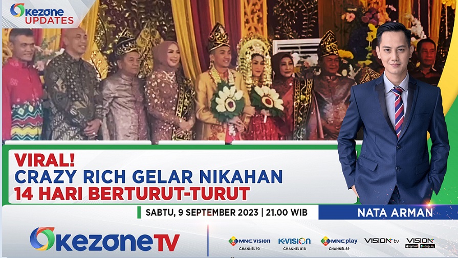 Heboh Pernikahan Crazy Rich Kalsel, Ikuti Selengkapnya Okezone Updates di Okezone TV Channel dan Live Streaming di Okezone.com Pukul 21.00 WIB